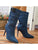 Western Cowboy Denim Pointed High Heel Boots