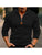 Solid Color Long Sleeve Zipper Sweatshirt