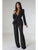 Collar V Neck Blazers Mesh Beading Pants Sets