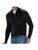 Patchwork Pullover Zipper Wool Men's Polo Shirt