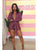 Patchwork Deep V Neck Blazers Fitted Shorts Sets