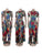 Contrast Color Cropped Wide Leg Pants Sets