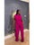 Solid Color High Rise Fitted Trouser Sets