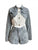 Denim Buckle Cropped Jackets Shorts Sets