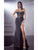 Fishbone Split Hem Strapless Maxi Dresses