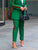 High Waisted Loose Split-Joint Striped Pants Suit Pants Trousers