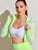 Yoga Basic Textured Zip Up Crop Jacket & Leggings Sports Set