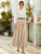 Belted Pleated Maxi Skirt