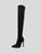 Women's Suede Skintight Stretch Over-the-knee Boots With Side Zipper, Winter Warm Long Boots With Thin High Heel