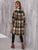 LUNE Plaid Flap Pocket Drop Shoulder Coat