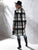 LUNE Plaid Flap Pocket Drop Shoulder Coat