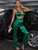 SXY Tie Back Crop Satin Cami Top & High Waist Pants