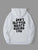 Men Cartoon & Slogan Graphic Kangaroo Pocket Thermal Lined Drawstring Hoodie