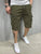 Manfinity Men Flap Pockets Drawstring Cargo Shorts