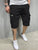 Manfinity Men Flap Pockets Drawstring Cargo Shorts