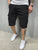 Manfinity Men Flap Pockets Drawstring Cargo Shorts