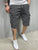 Manfinity Men Flap Pockets Drawstring Cargo Shorts