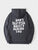 Men Cartoon & Slogan Graphic Kangaroo Pocket Thermal Lined Drawstring Hoodie