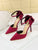 Bow Decor Satin Stiletto Heels