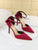 Bow Decor Satin Stiletto Heels