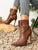 High Heeled Pointed Toe Women's Short Boots With Side Zipper