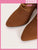 Cuccoo Everyday Collection Women Shoes Knit Detail Fashion Point Toe Lace-Up Front Chunky Brown Sock Boots