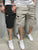 Manfinity Men Flap Pockets Drawstring Cargo Shorts