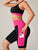 Yoga Basic 2pcs Seamless Yoga Set Sports Suit Ribbed Knit Tank Wide Waistband Tummy Control Shorts