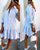 Robe chemise à manches longues et ourlet à volants boutonné