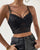 Short lace camisole with V-neck