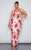 Plus Multi Printed Plisse Cowl Neck Maxi Dress