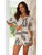 Print Short Sleeve Loose Blouses Shorts Sets