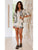 Print Short Sleeve Loose Blouses Shorts Sets